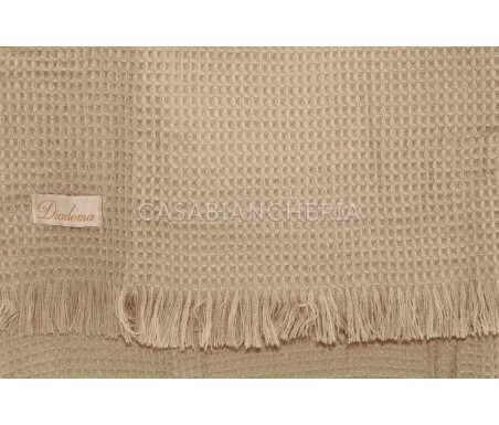 Casabiancheria.it | Plaid con frange Diana 140x180 a nido d’ape plaid amazon plaid caldi 