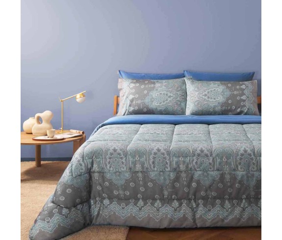 Casabiancheria.it | Completo lenzuola matrimoniale Granfoulard Bassetti Isolabella in raso di cotone lenzuola granfoulard basset