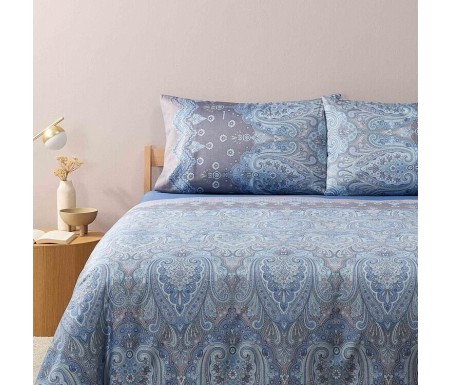 Bassetti Casabiancheria.it | Completo copripiumino matrimoniale Granfoulard Bassetti Isolabella in raso di cotone copripiumino g