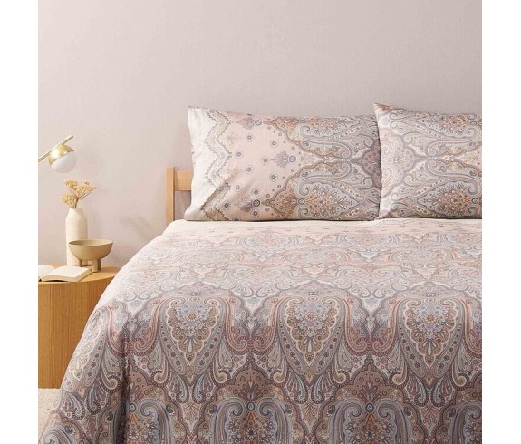 Bassetti Casabiancheria.it | Completo copripiumino matrimoniale Granfoulard Bassetti Isolabella in raso di cotone copripiumino g