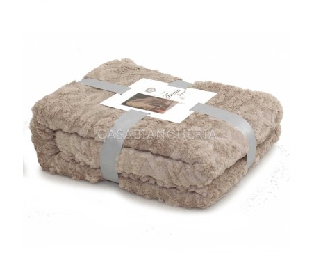 Casabiancheria.it | Plaid e coperta di pile agnellato Treccia plaid in pile amazon plaid caldi per letto e divano