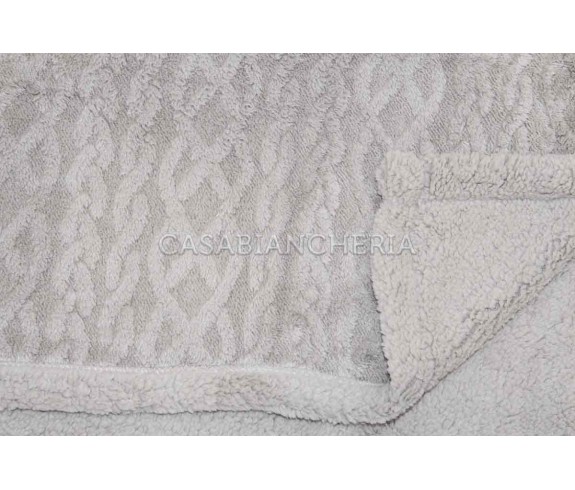 Casabiancheria.it | Plaid e coperta di pile agnellato Treccia plaid in pile amazon plaid caldi per letto e divano
