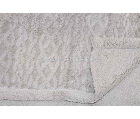 Casabiancheria.it | Plaid e coperta di pile agnellato Treccia plaid in pile amazon plaid caldi per letto e divano