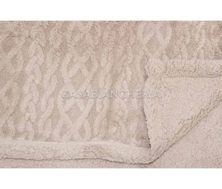 Casabiancheria.it | Plaid e coperta di pile agnellato Treccia plaid in pile amazon plaid caldi per letto e divano