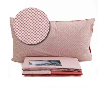 Casabiancheria.it | Completo lenzuola in flanella di caldo cotone Cogal Optical lenzuola in flanella singoli o piazza e mezza am