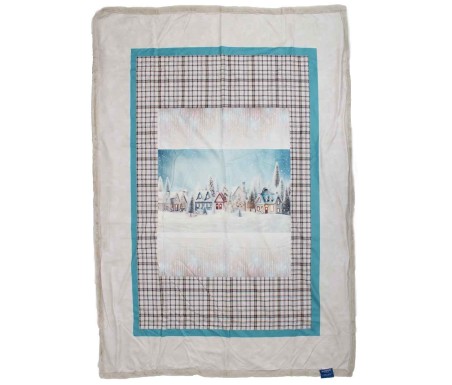 Casabiancheria.it | Plaid imbottito velvet White Christmas con retro in ecopelliccia plaid imbottito amazon coperte di pelliccia