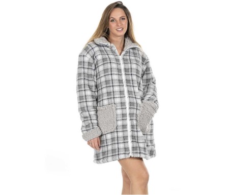 Casabiancheria.it | Felpone con cerniera Oregon in agnellino vestaglia da camera in pile amazon vestaglia in pile