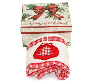 Casabiancheria.it | Strofinacci natalizio Pierre Cardin Christmas in scatola regalo confezione strofinacci di Natale