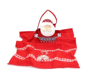 Casabiancheria.it | Strofinacci natalizio Noel in confezione regalo in feltro confezione strofinacci di Natale 2