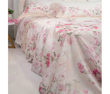 Casabiancheria.it | Parure copripiumino matrimoniale Blumarine Chriselle in raso di cotone copripiumini blumarine 