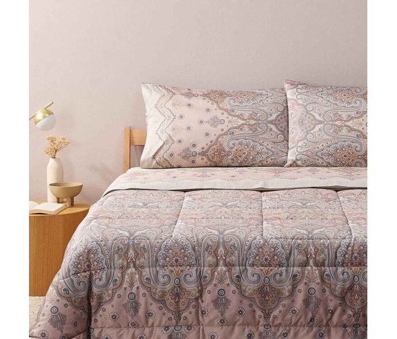 Casabiancheria.it | Completo lenzuola matrimoniale Granfoulard Bassetti Isolabella in raso di cotone lenzuola granfoulard basset