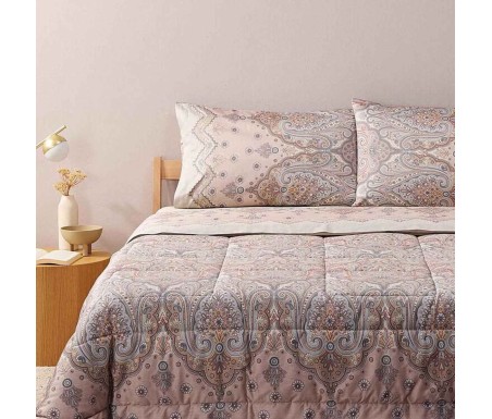 Casabiancheria.it | Completo lenzuola matrimoniale Granfoulard Bassetti Isolabella in raso di cotone lenzuola granfoulard basset