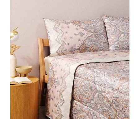 Casabiancheria.it | Completo lenzuola matrimoniale Granfoulard Bassetti Isolabella in raso di cotone lenzuola granfoulard basset