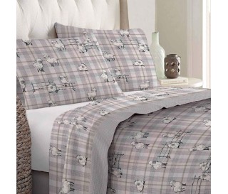 Casabiancheria.it | Completo lenzuola di flanella matrimoniale Sheep lenzuola in flanella singolo 1 piazza e mezza amazon lenzuo