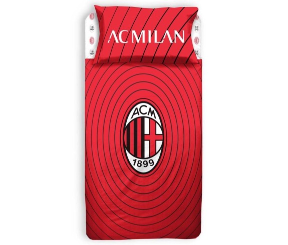 Casabiancheria.it | Completo lenzuola Rossonero Milan prodotto ufficiale lenzuola Milan amazon lenzuola Milan singolo 1 piazza e