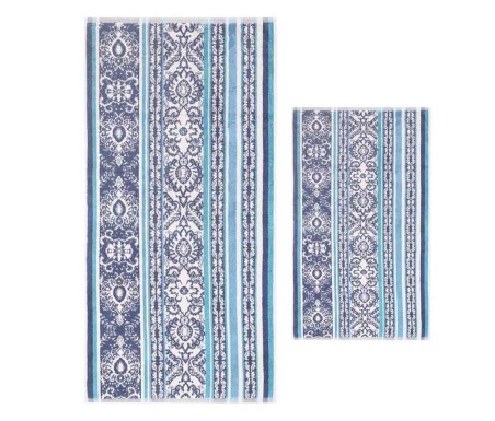 Casabiancheria.it | Coppia asciugamani di spugna Granfoulard Bassetti Hanbury set asciugamano viso e ospite bassetti