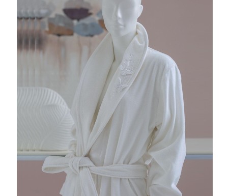 Casabiancheria.it | Accappatoio di spugna Blumarine Isabella con scialle accappatoio Blumarine vestaglia di spugna Blumarine