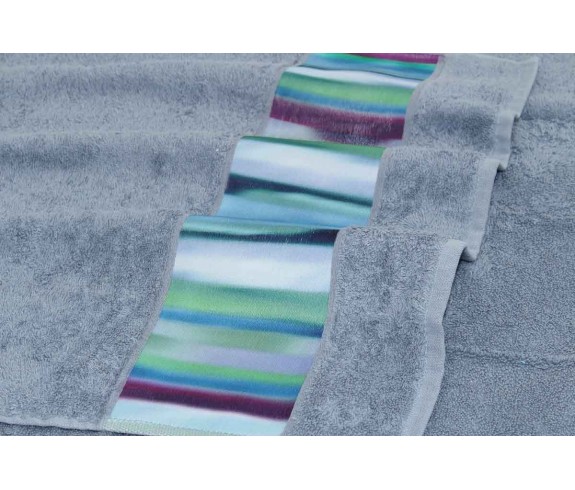 Pallavicino.it | Coppia asciugamani di spugna Granfoulard Bassetti Strip set asciugamano viso e ospite bassetti