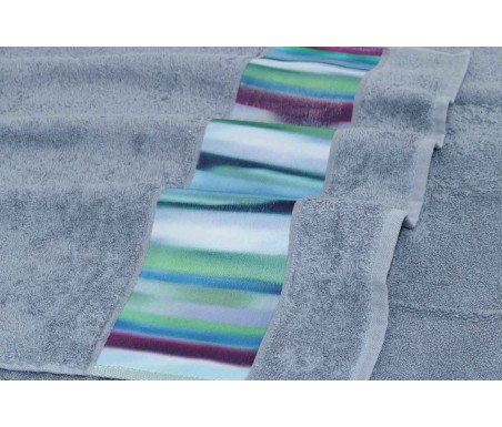 Pallavicino.it | Coppia asciugamani di spugna Granfoulard Bassetti Strip set asciugamano viso e ospite bassetti