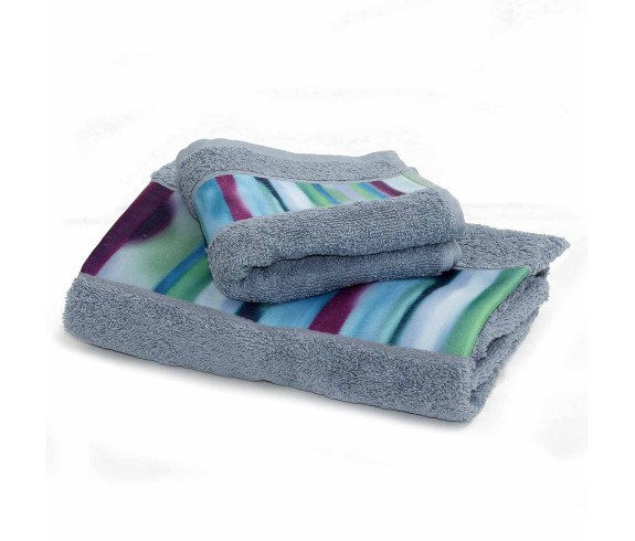 Pallavicino.it | Coppia asciugamani di spugna Granfoulard Bassetti Strip set asciugamano viso e ospite bassetti