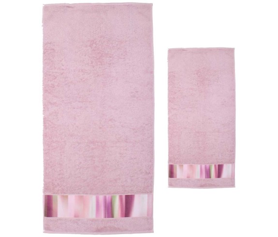 Pallavicino.it | Coppia asciugamani di spugna Granfoulard Bassetti Strip set asciugamano viso e ospite bassetti