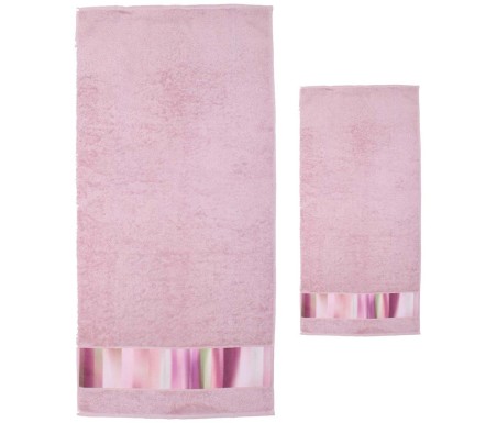 Pallavicino.it | Coppia asciugamani di spugna Granfoulard Bassetti Strip set asciugamano viso e ospite bassetti