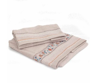 Casabiancheria.it | Coppia asciugamani di spugna Emma bordo jacquard set di asciugamani spugna amazon asciugamano viso e ospite 2