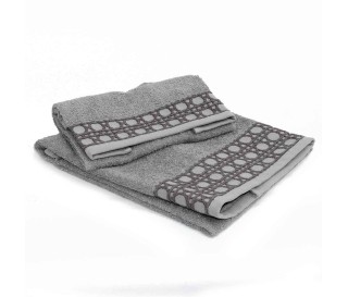 Casabiancheria.it | Coppia asciugamani di spugna Petra bordo jacquard set di asciugamani spugna amazon asciugamano viso e ospite