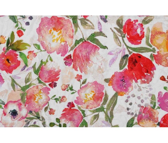 Casabiancheria.it | Copriletto trapuntato matrimoniale GF Ferrari Basic Acquerello + 2 copricuscino trapuntino estivo gianfranco