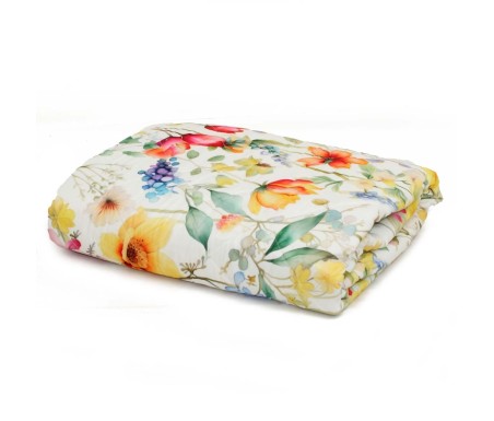 Copriletto trapuntato GFFerrari Primavera Garden eleganza e comfort per la tua camera - Casabiancheria.it