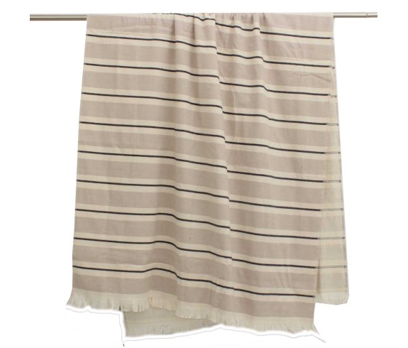 Telo mare fouta di spugna jacquard Maiorca 100x200 cm con frange - Casabiancheria.it