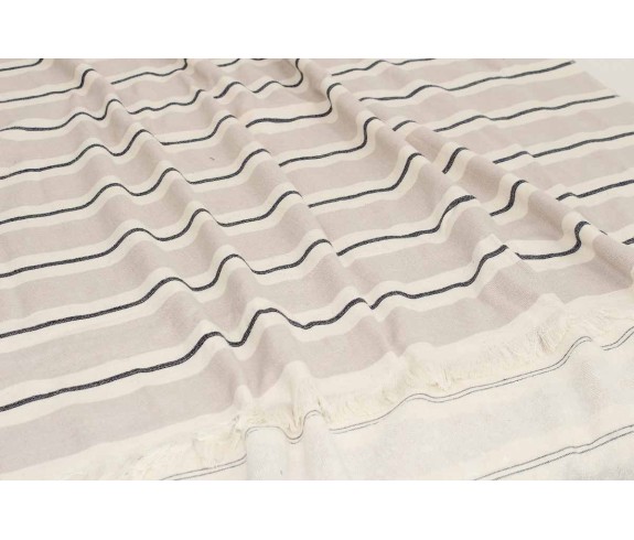 Telo mare fouta di spugna jacquard Maiorca 100x200 cm con frange - Casabiancheria.it