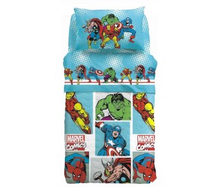 Caleffi Casabiancheria.it - Copriletto trapuntato Marvel Caleffi Avengers in cotone trapuntino leggero per bambino