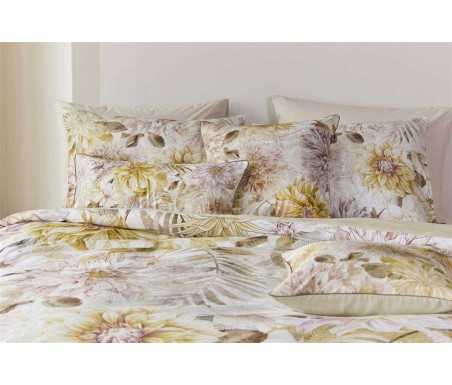 Casabiancheria.it - Parure copripiumino matrimoniale Kardol Solaris in raso di cotone copripiumini essenza home amazon set copri