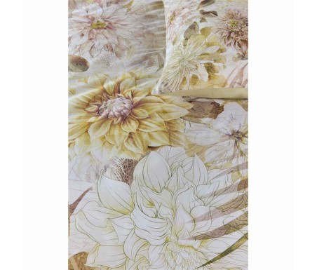 Casabiancheria.it - Parure copripiumino matrimoniale Kardol Solaris in raso di cotone copripiumini essenza home amazon set copri