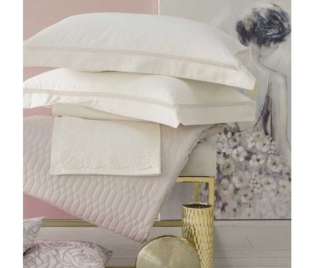 Blumarine Casa Biancheria | Completo lenzuola matrimoniale Blumarine Zaffiro lenzuola blumarine 2019