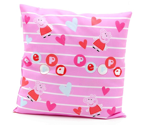 Cuscino Peppa Pig Stripes in morbida microfibra