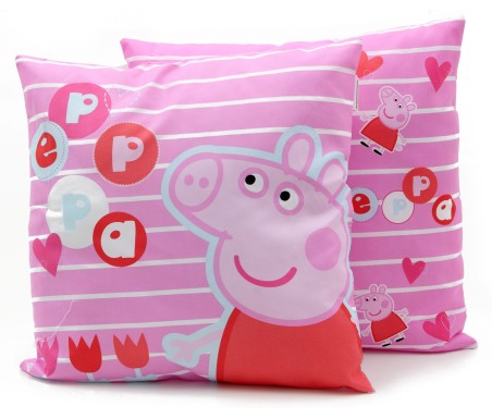 Cuscino Peppa Pig Stripes in morbida microfibra