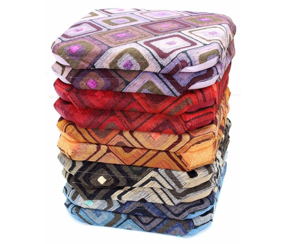 Cuscino da sedia Bottone con cerniera imbottito