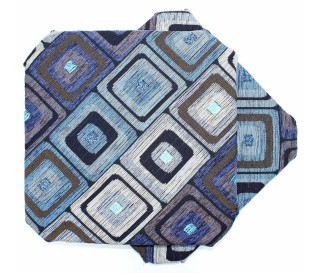 Cuscino da sedia Bottone con cerniera imbottito