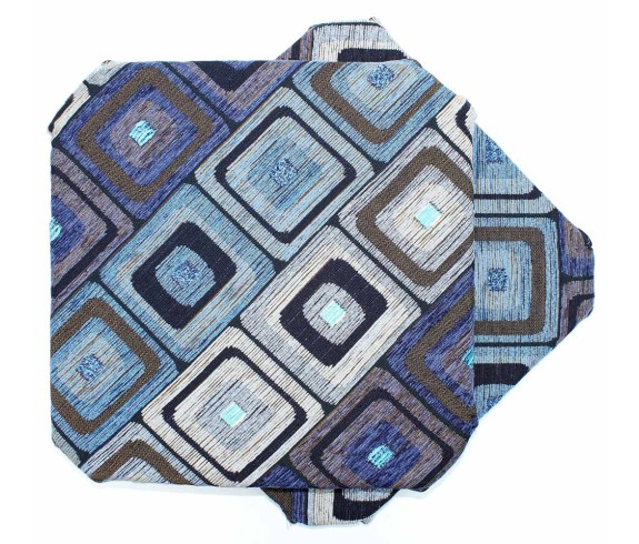 Cuscino da sedia Bottone con cerniera imbottito