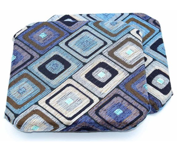 Cuscino da sedia Bottone con cerniera imbottito