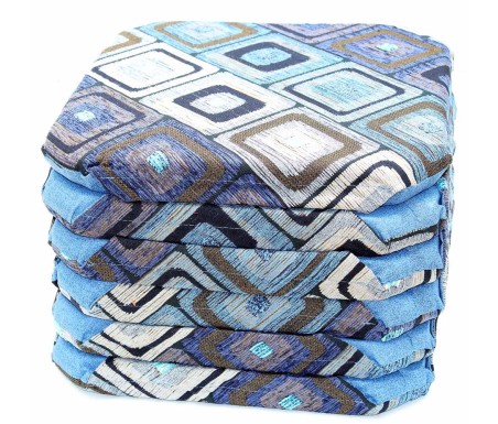 Cuscino da sedia Bottone con cerniera imbottito