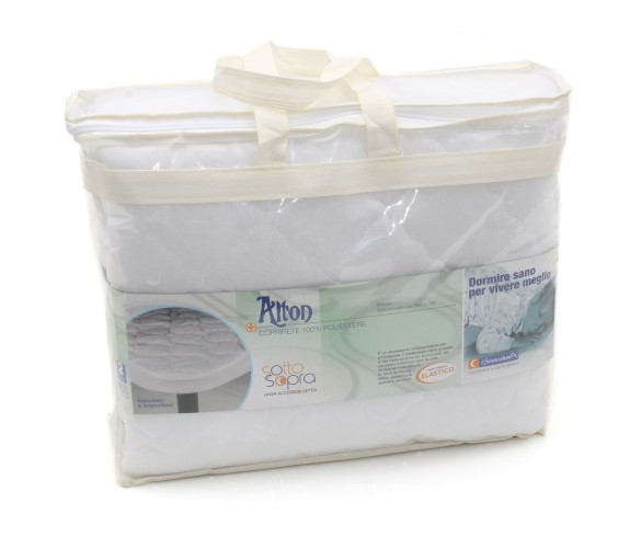 Coprirete imbottito e trapuntato con elastico