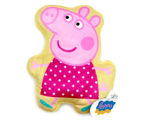 Cuscino sagomato Peppa Pig e George Pig
