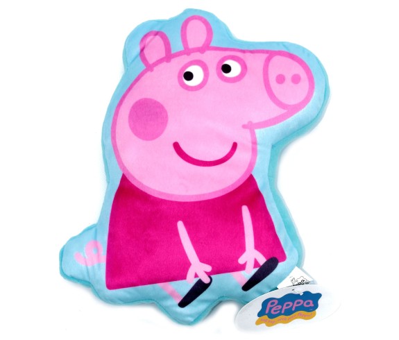Cuscino sagomato Peppa Pig e George Pig