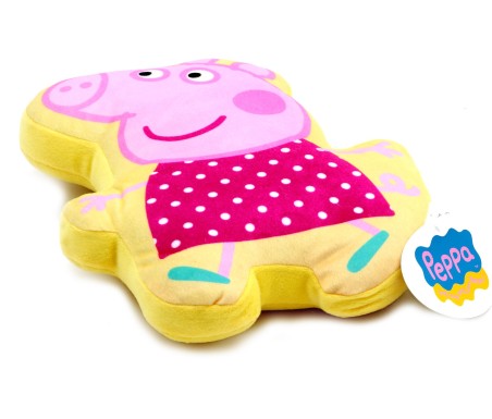 Cuscino sagomato Peppa Pig e George Pig