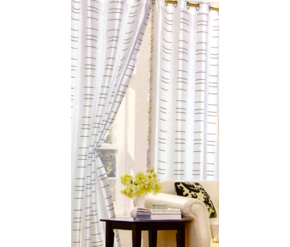 Pannello tenda La Riga ricamato misura 140x280 cm