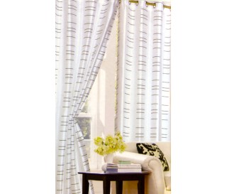 Pannello tenda La Riga ricamato misura 140x280 cm 2