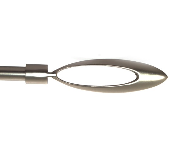 Bastone per tende Olivia in metallo satinato 